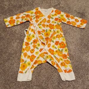 NWOT Angel Dear Poppy Wrap Coverall 3-6 months